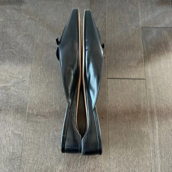 Cole Haan‎ City Women's Leather Mule Coquette Bow Girly Feminine Black 8.5 - Picture 5 of 9